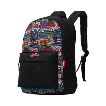 Mochila-Preto-Kids-Vingadores-Bolso-Frontal-|-Luxcel-Tamanho--UN---Cor--PRETO-0